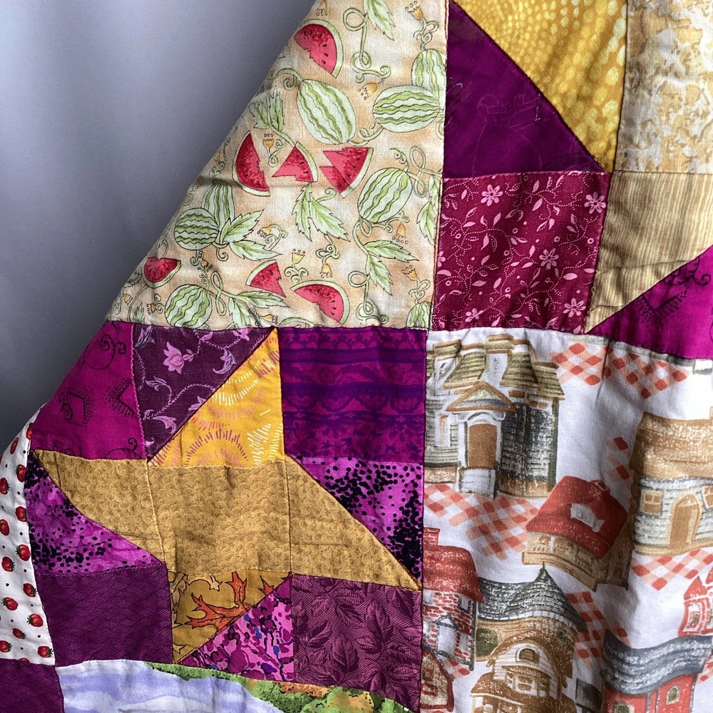 Handmade Pieced Coverlet - Picture 7 of 9